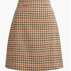 NWT - J. Crew Factory plaid mini- skirt (sz 6)